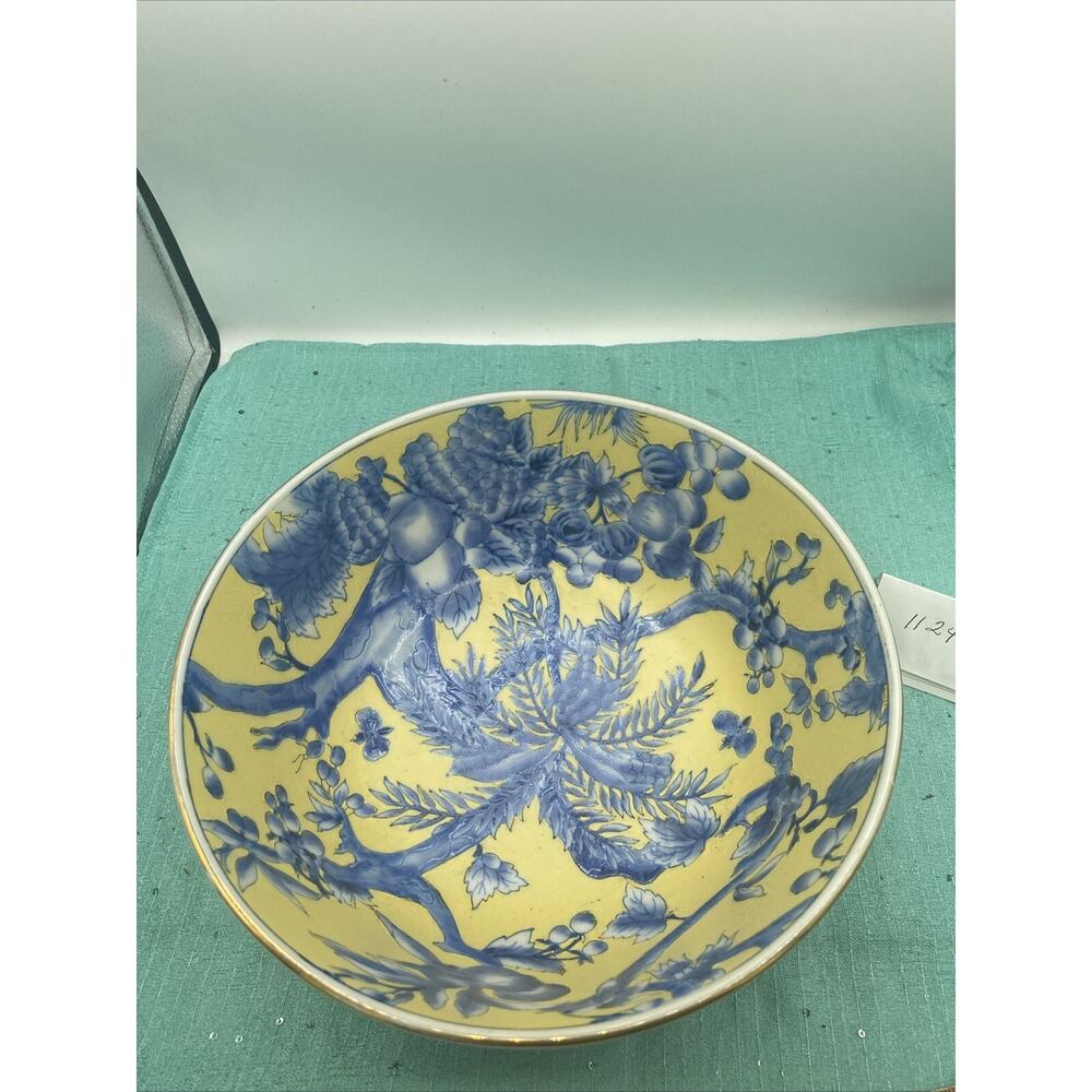 Amazing Porcelain Japanese ware 10 Inch Centerpiece bowl 10” Diameter - Picture 11 of 12